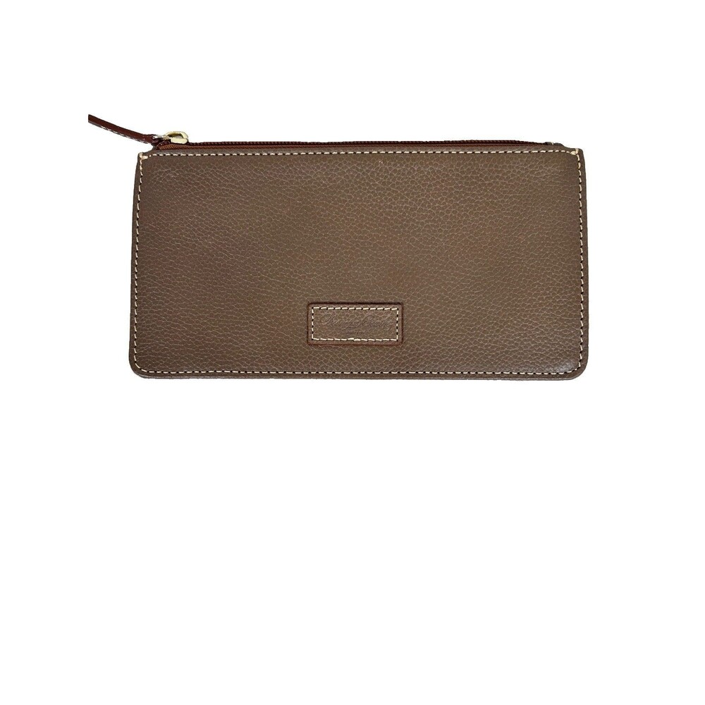 Dooney & Bourke Top Zip pebbled all weather leather wallet/pouch
